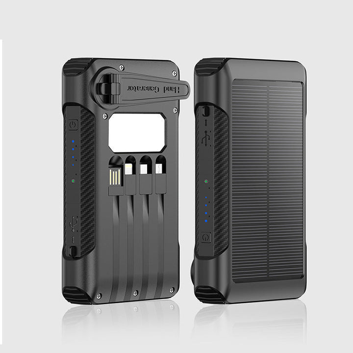 Solar-powered power bank with multiple charging ports and LED display Kalsten