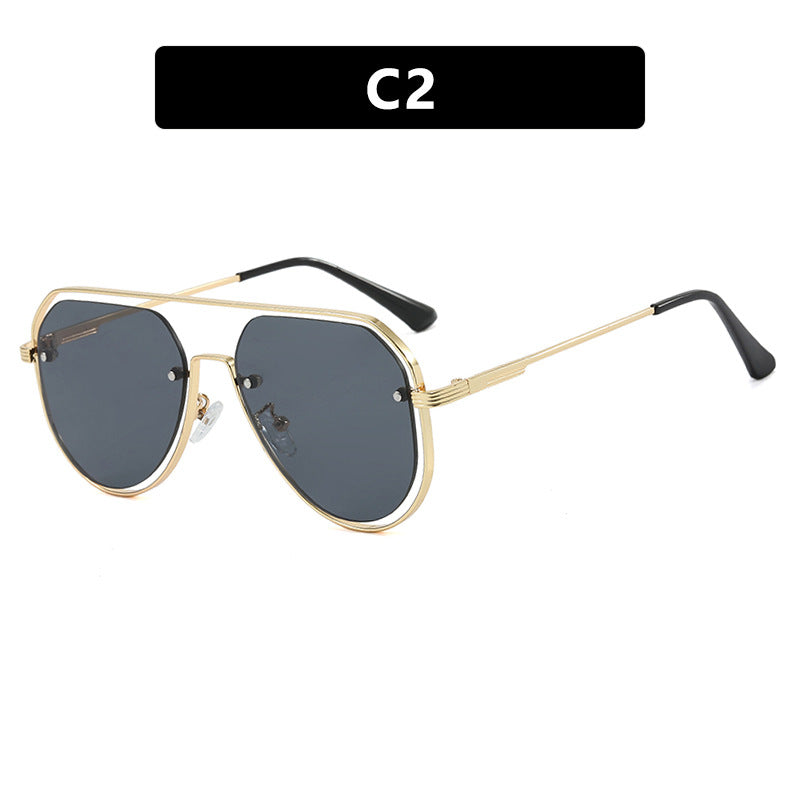 Women's stylish pilot sunglasses with innovative design and UV protection Kalsten