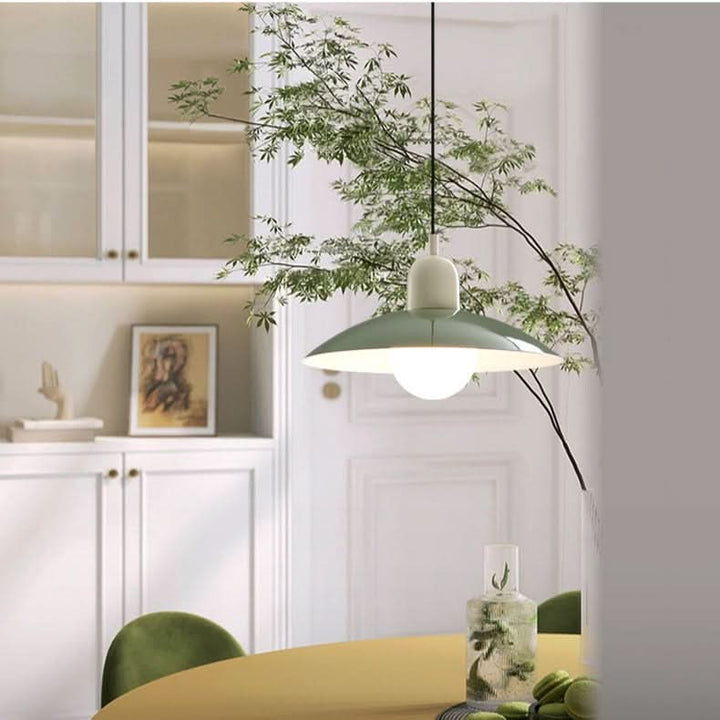 Kalsten | Modern Macaron Bauhaus Pendant Light – Iron Shade
