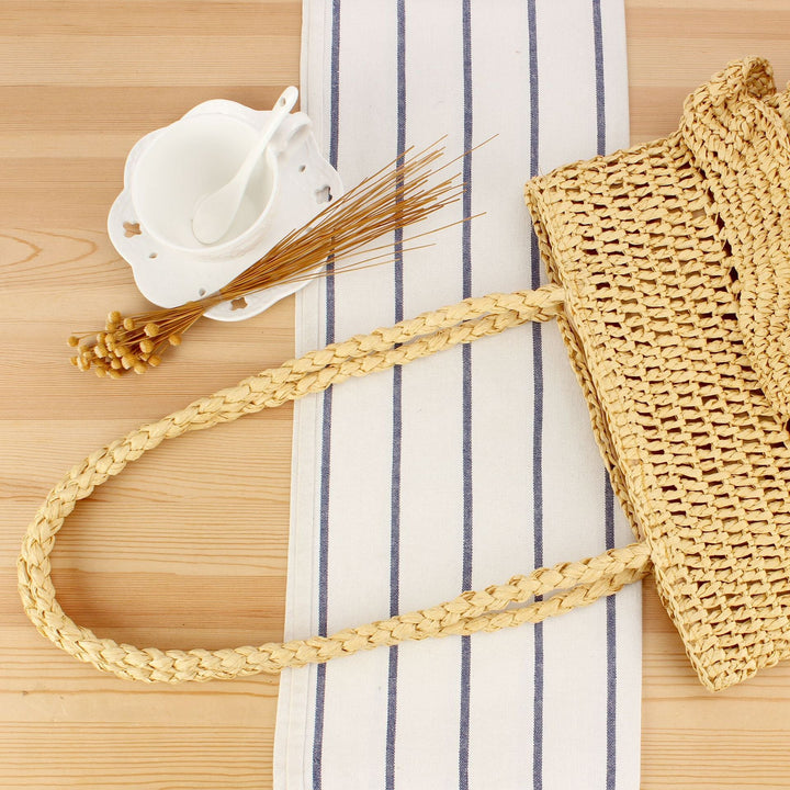 Braided backpack bag with stylish ruffle details Kalsten