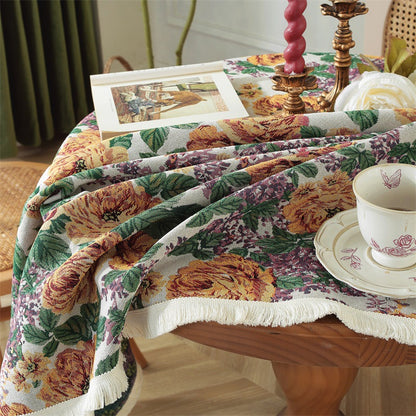 Birds and Leaves Decorative Table Runner