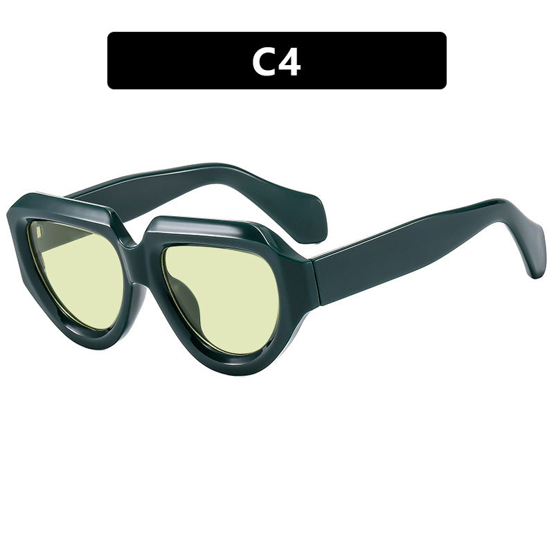 Women's fashionable sunglasses with unique, angular frame Kalsten