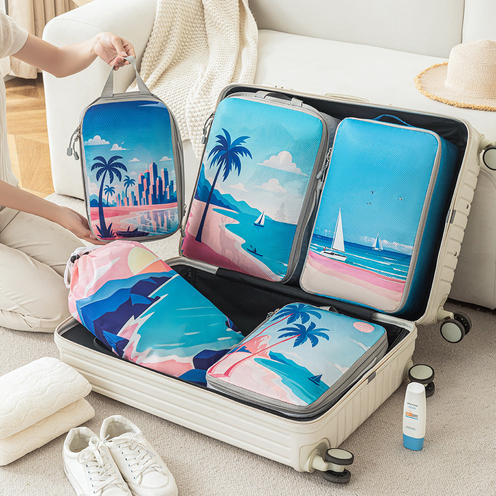 Set of travel organizers with unique nature motifs Kalsten