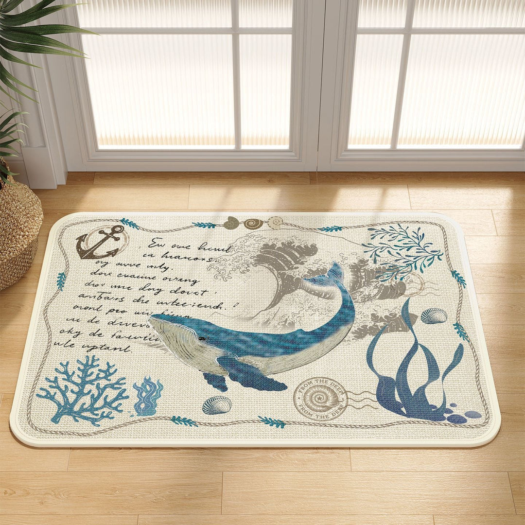 Nautical-Themed Kitchen Mat