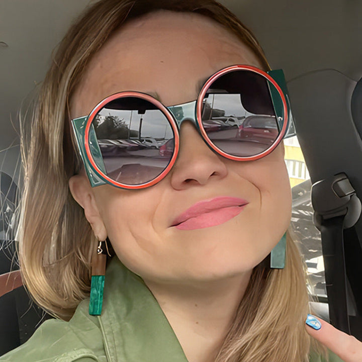 Women's oversized sunglasses with square frame and UV protection Kalsten