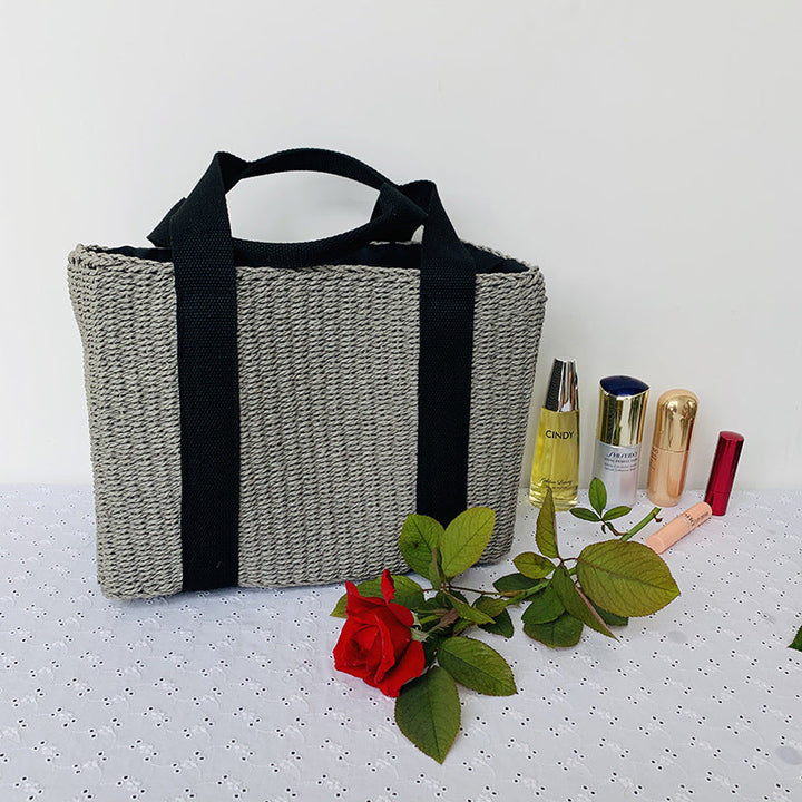Sustainable basket bag with sturdy carrying handles Kalsten