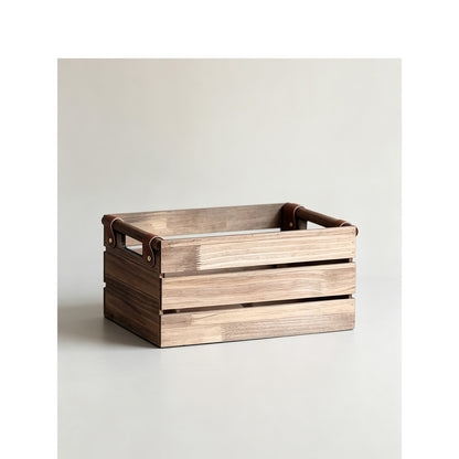 Robust storage basket with practical handles Acalora