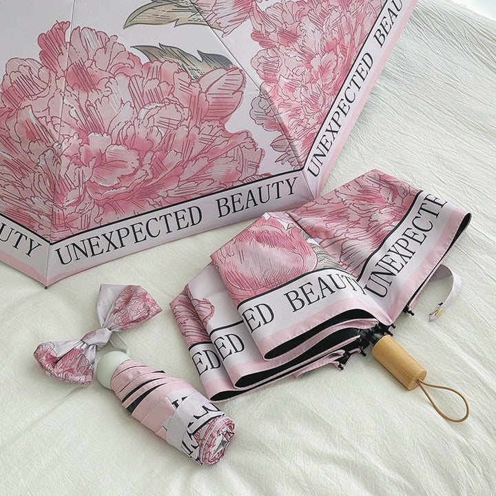 Women's compact umbrella with floral design Kalsten