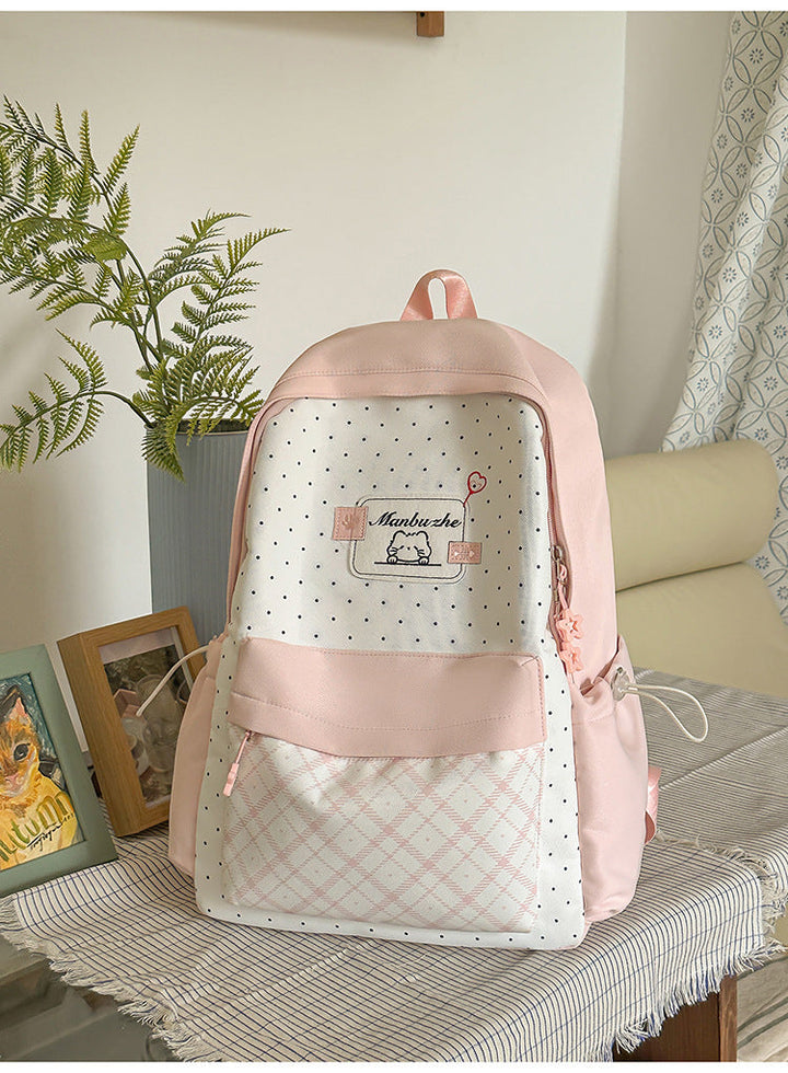Charming Character-Embellished School Backpack