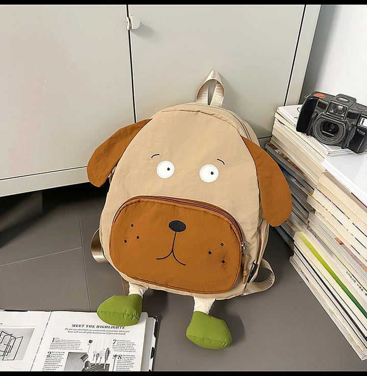 Playful Dog-Themed School Backpack
