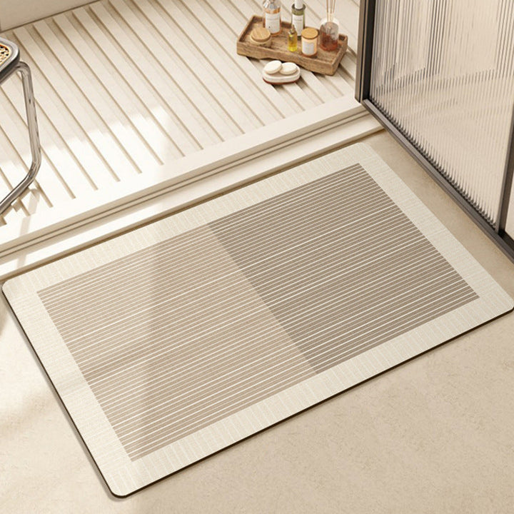Modern Textured Bath Mat Kalsten