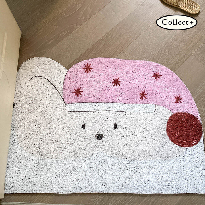 Playful Cat-Themed Bath Mat Kalsten