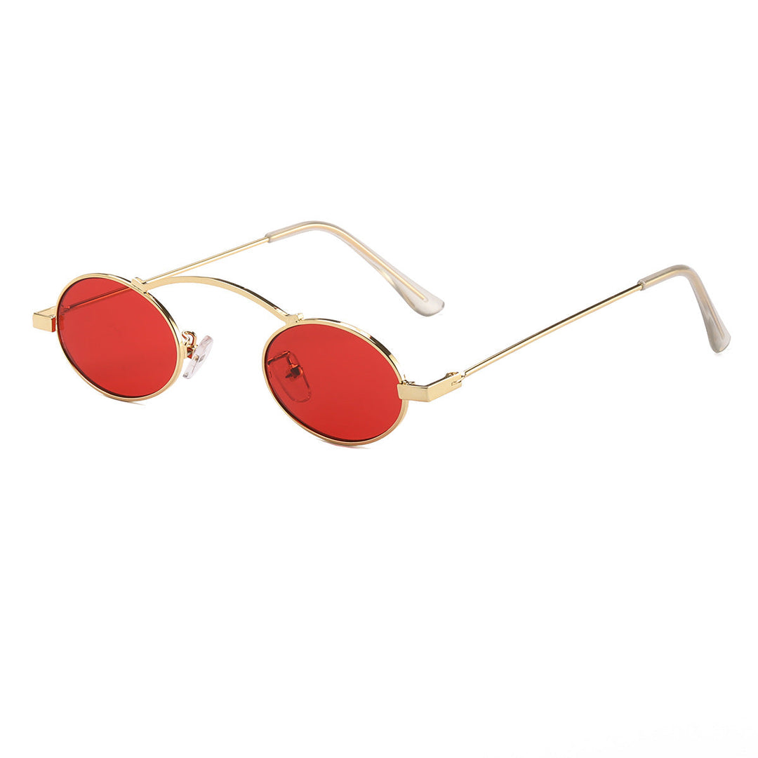 Women’s fashionable sunglasses with a unique circular frame and distinctive lenses Kalsten