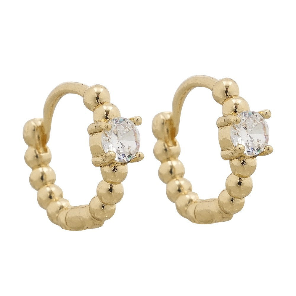 Sleek Curved Huggie Earrings Kalsten
