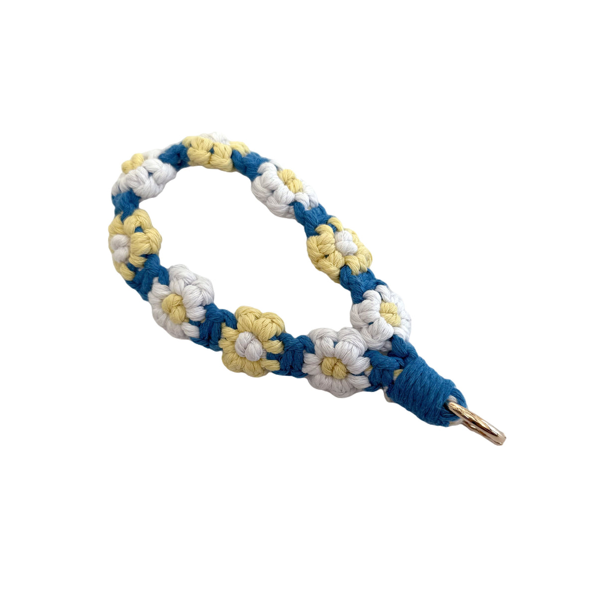 Floral Macrame Keychain Holder Acalora