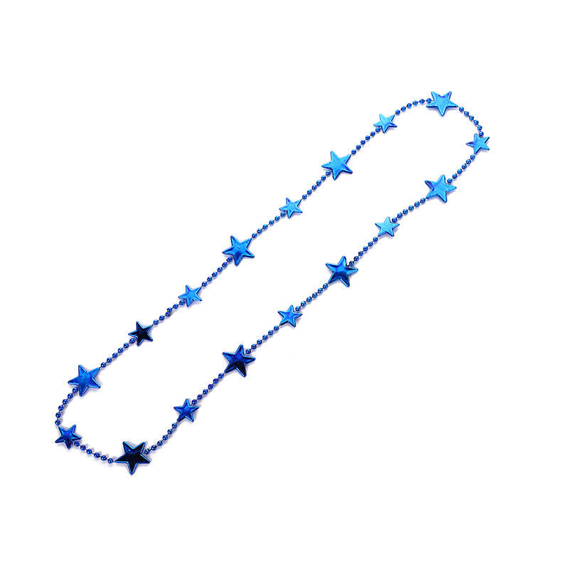 Women nan long Statement Necklace with star beads and ball chain Kalsten