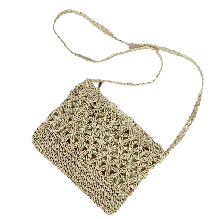 Macramé Shoulder Bag with Floral Pattern Kalsten