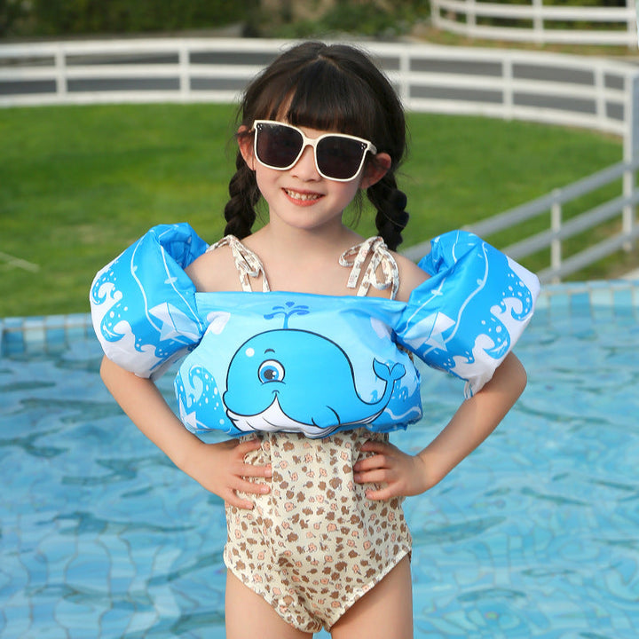 Women's Inflatable Swimming Aid with Colorful Flamingo Design Kalsten