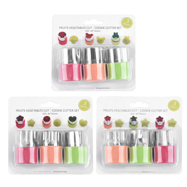 Cookie cutter set with antibacterial silicone and stainless steel molds Kalsten