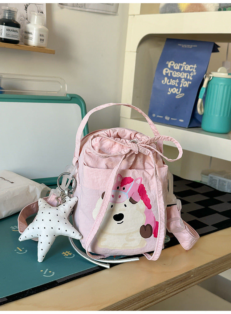 Playful Illustrated Crossbody Bag