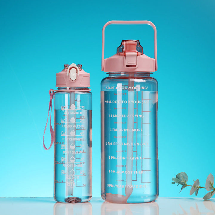 Women's Motivational Water Bottle with Time Markers Kalsten