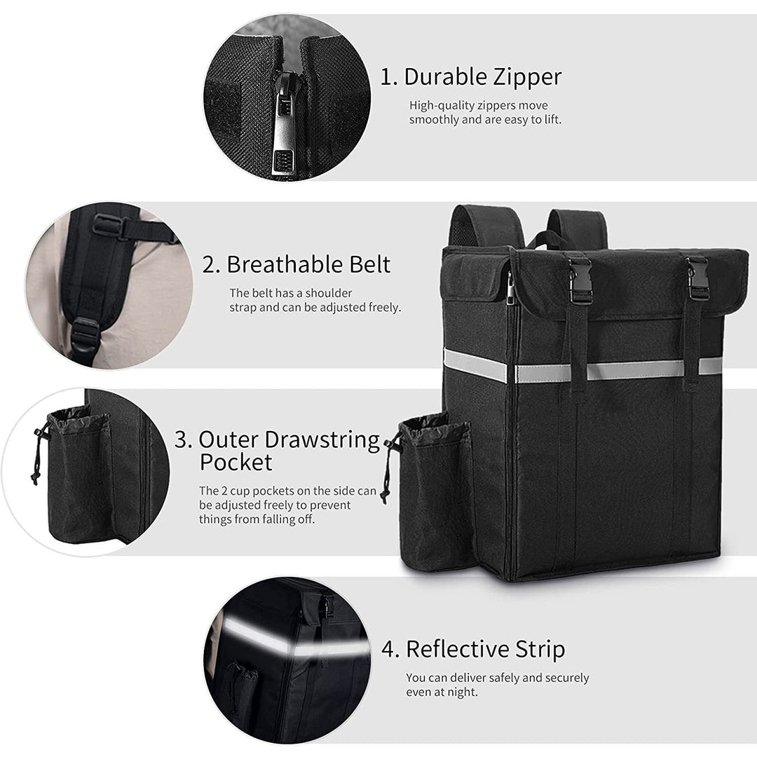 Women Multifunctional Cooler Bag with Insulated Interior and Side Pockets Kalsten