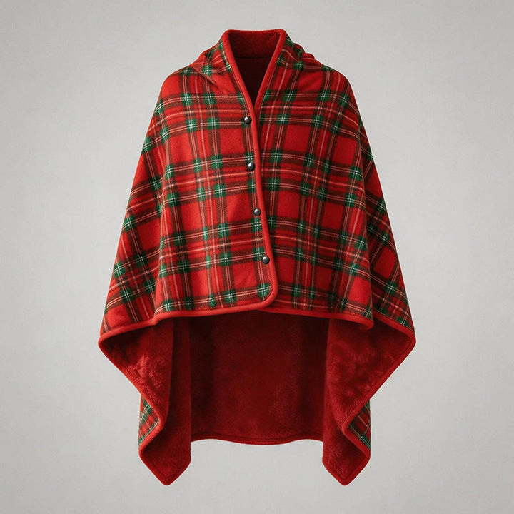 Ladies Cozy and Fashionable Blanket with Checkered Pattern Kalsten