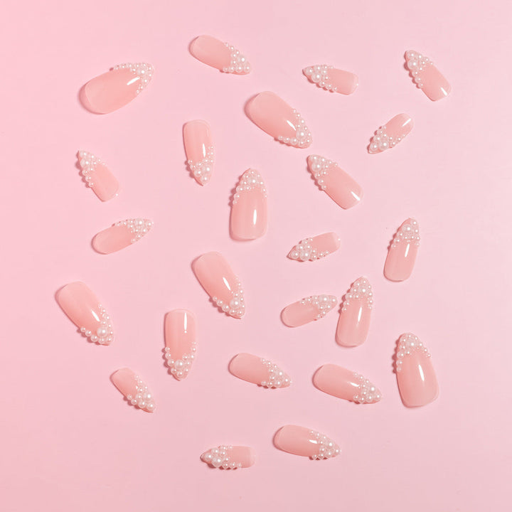 Glamorous Pearl-Accented Press-On Nail Set Kalsten