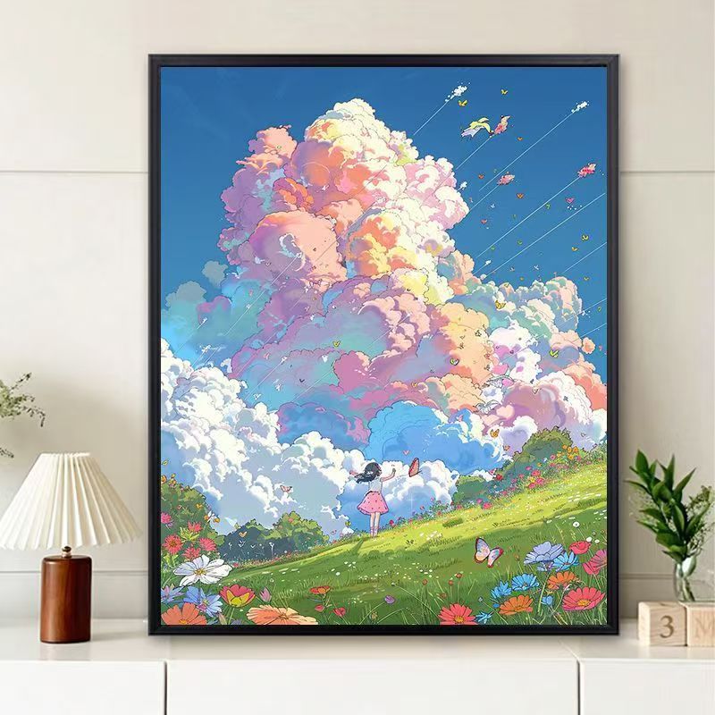 Dreamy Landscape Illustration Canvas Art Kalsten