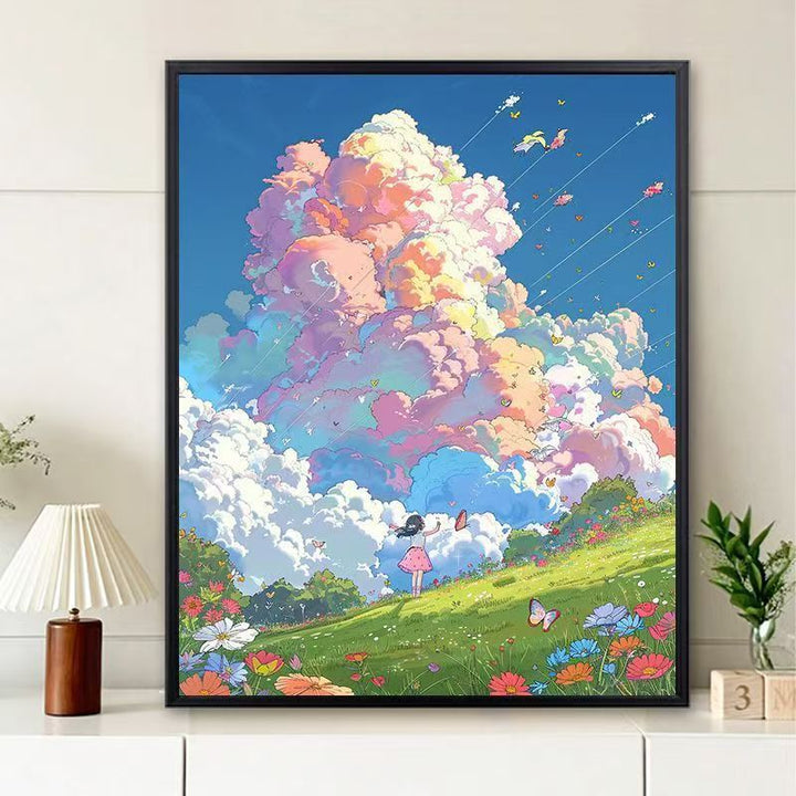Dreamy Landscape Illustration Canvas Art Kalsten