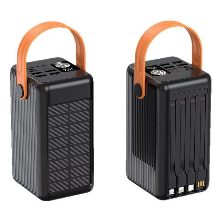 Portable Solar Power Bank with Integrated LED Light and Fast Charging Function Kalsten