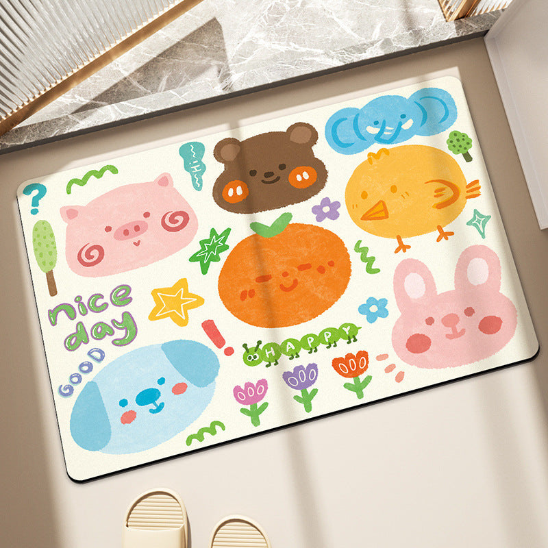 Playful Cartoon-Themed Area Rug