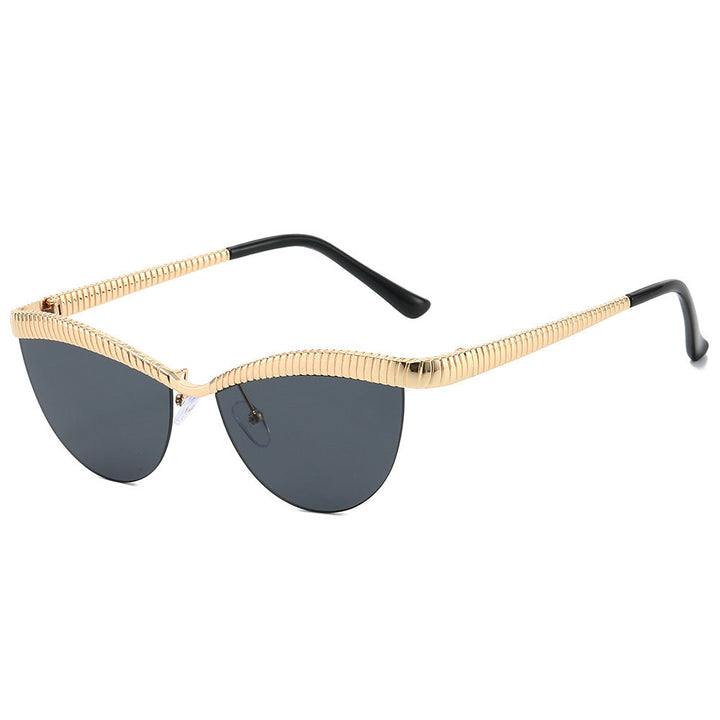 Women Designer Sunglasses with unique, curved frame Kalsten