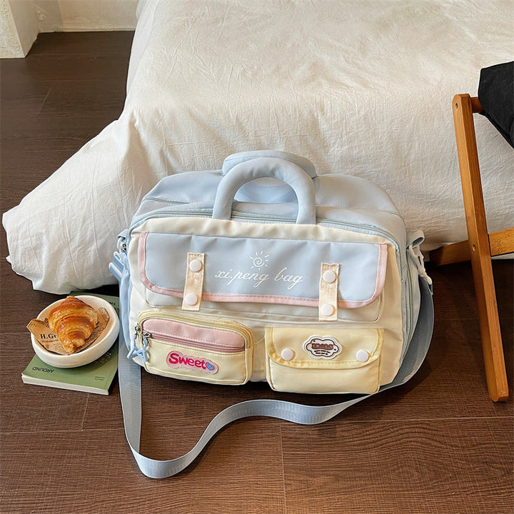 Sporty Shoulder Bag With Multifunctional Compartments Kalsten