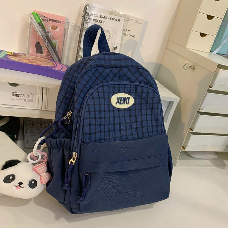 Chic Plaid Design School Backpack Kalsten