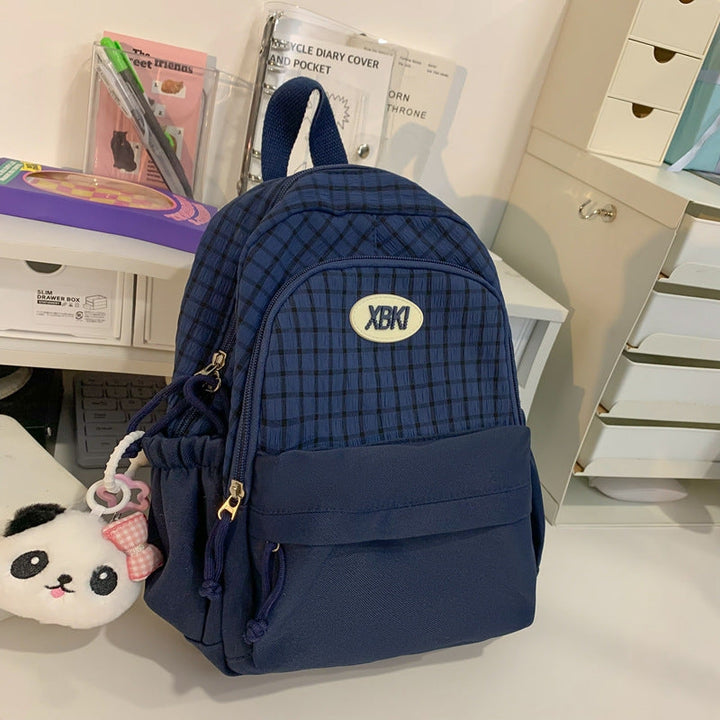 Chic Plaid Design School Backpack Kalsten