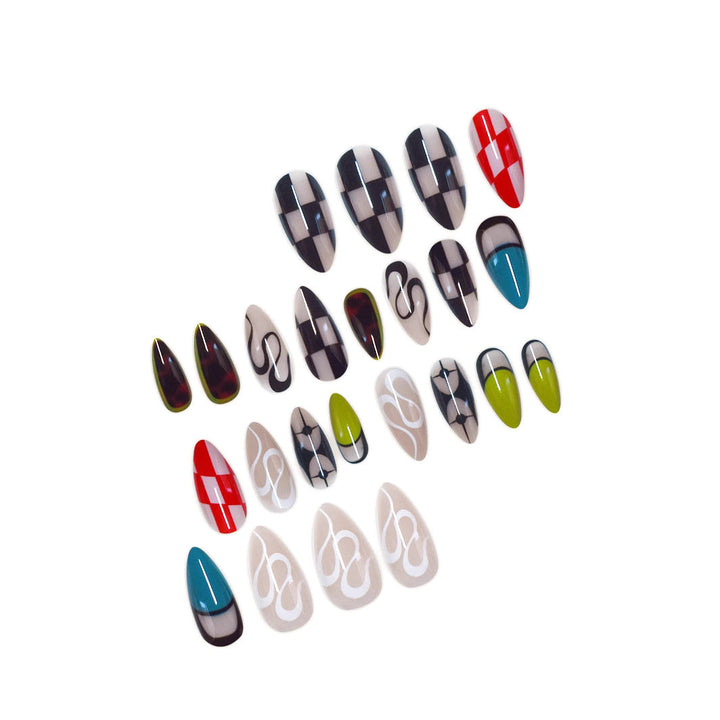 Artistic Stiletto Press-On Nail Art Kalsten