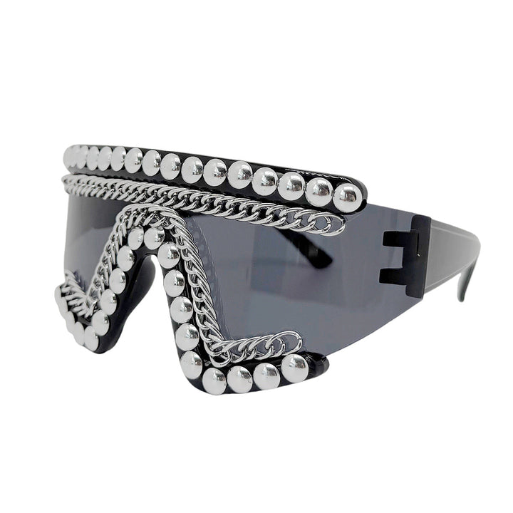 Women's fashion sunglasses with luxurious chain frame and shimmering accents Kalsten