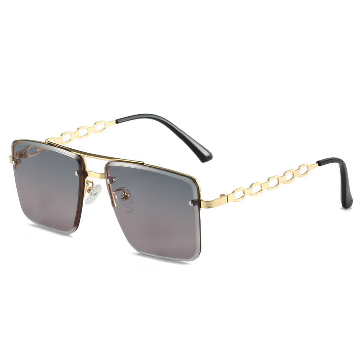 Women's Square Sunglasses with Elegant Chain Structure Kalsten