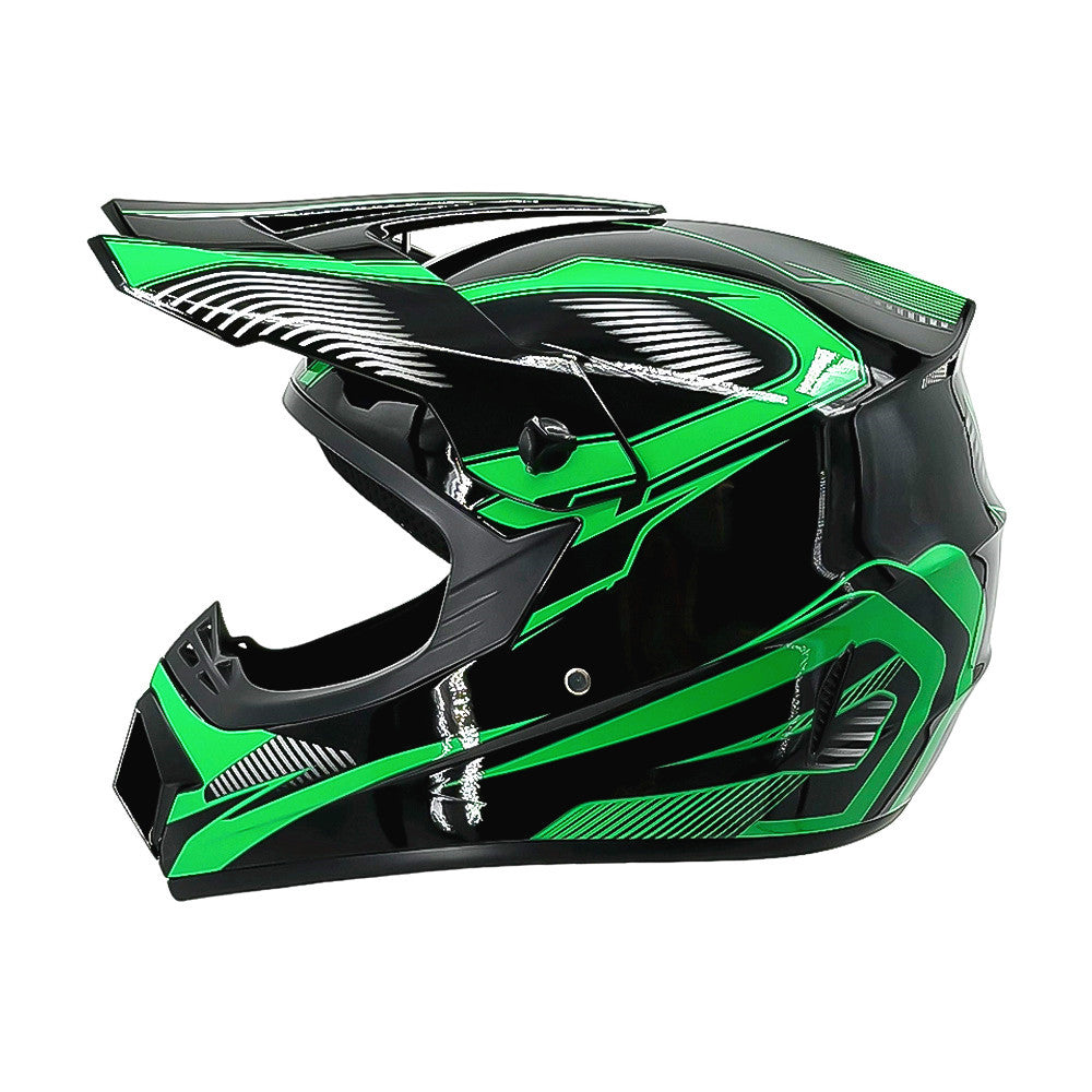 full-face motocross helmet with extended visor and reinforced chin guard Kalsten