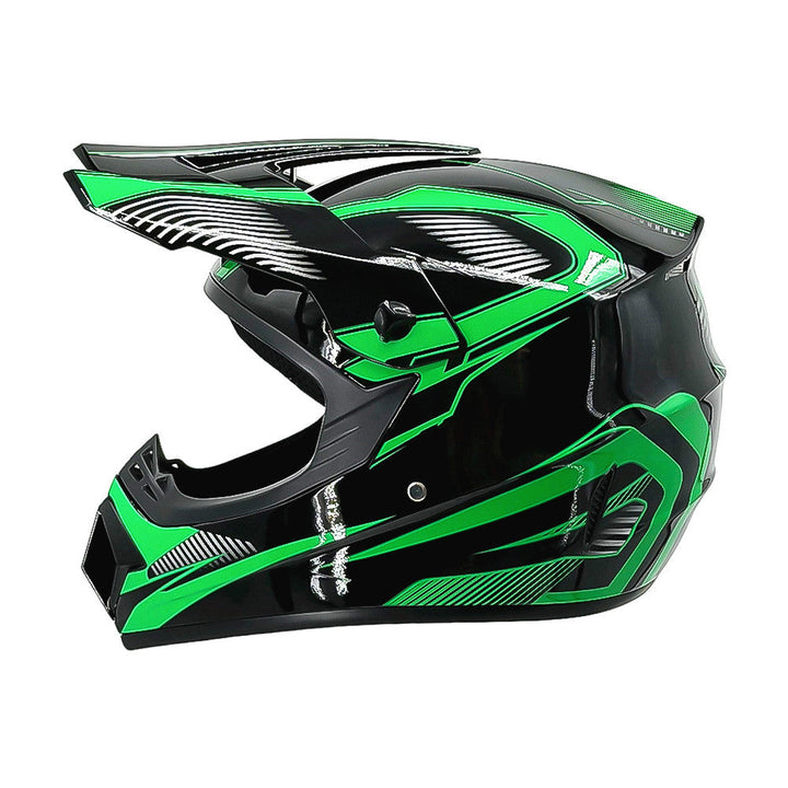 full-face motocross helmet with extended visor and reinforced chin guard Kalsten