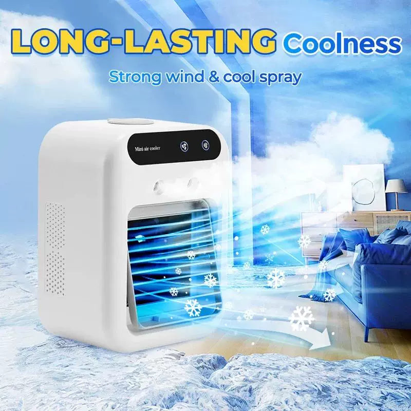 Unisex One Size USB-powered desktop vaporizer cold air cooler and humidifier with refillable top-fill tank adjustable directional louvers quiet operation Kalsten