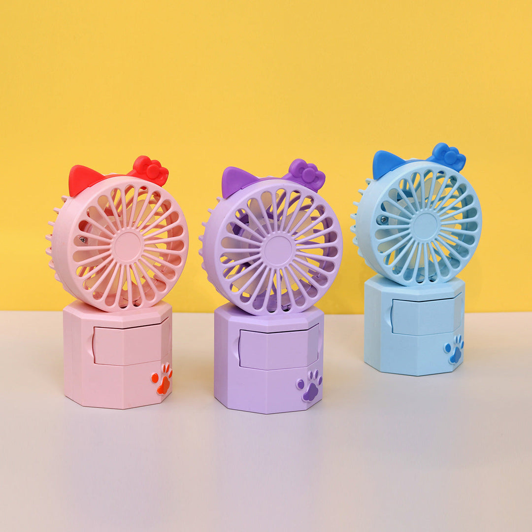 Unisex Portable Mini Fan with Animal Ears and USB Connection Kalsten