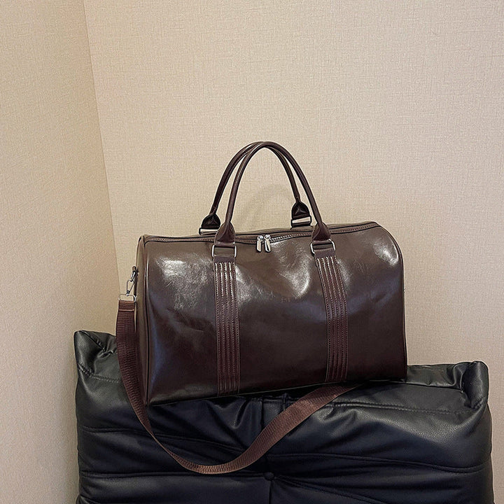 Stylish Leather Travel Duffel Kalsten