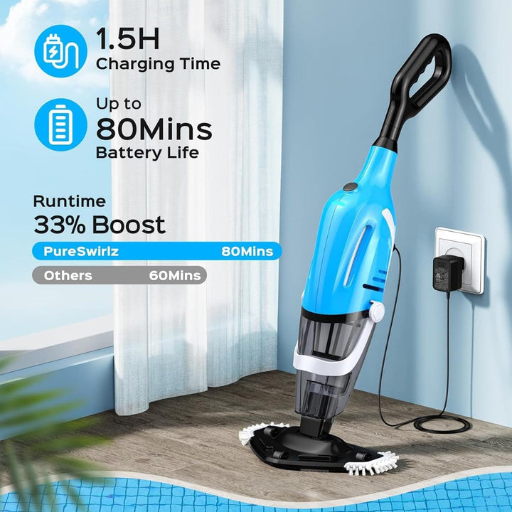 Advanced robotic pool vacuum with cyclonic suction and high debris capacity Kalsten