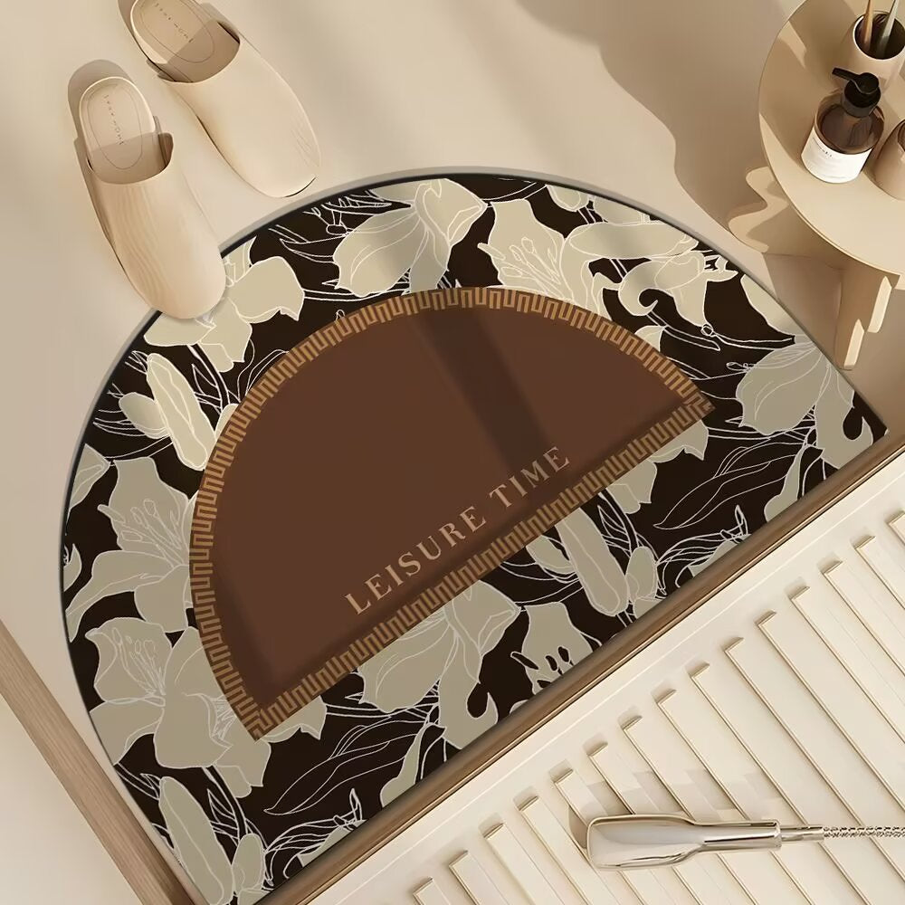 Artistic Floral Design Door Mat Kalsten