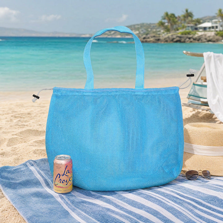Versatile Beach Bag In Airy Mesh Design Kalsten