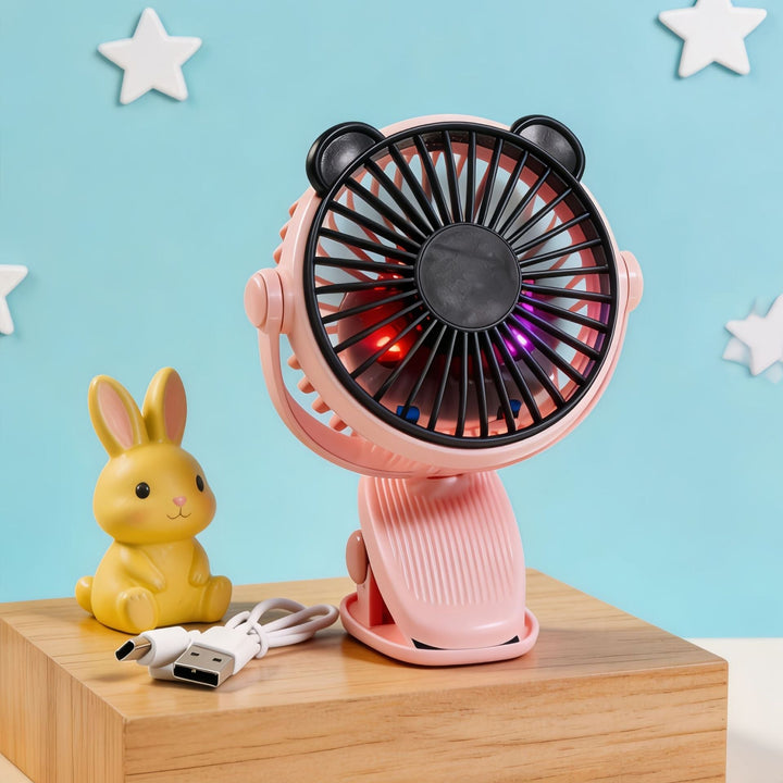 Ladies portable USB fan with flexible tilt mechanism Kalsten