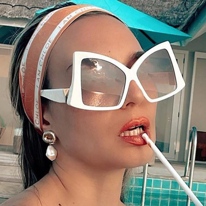 Women's oversized sunglasses with elegant square frame and protective UV protection Kalsten