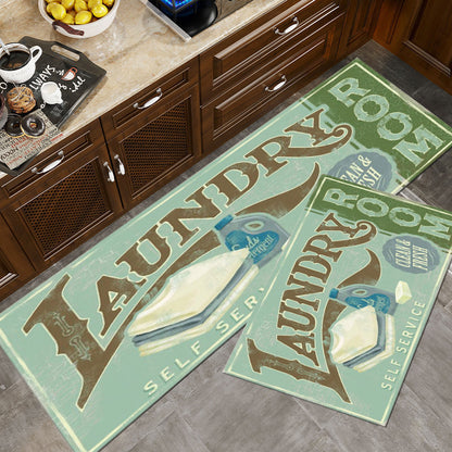 Vintage-Inspired Laundry Room Area Mat Acalora